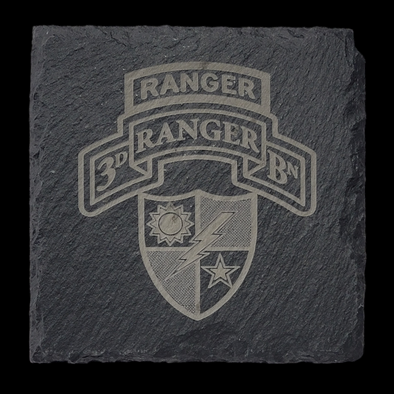 Slate Coaster - 3d Ranger Bn