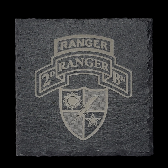 Slate Coaster - 2d Ranger Bn