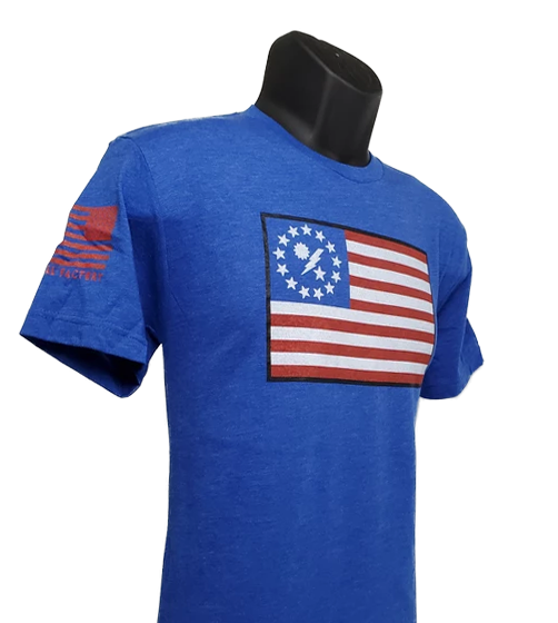Betsy 75th DUI Outline flag shirt
