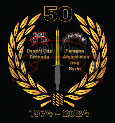 1st Ranger Bn 50th Anniversary stickers