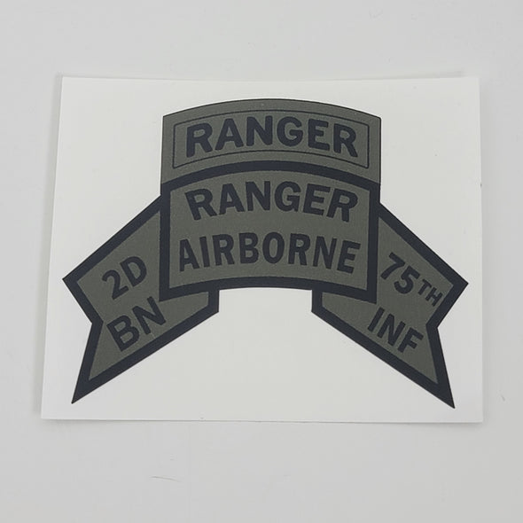 2d Ranger Bn Old Scroll stickers