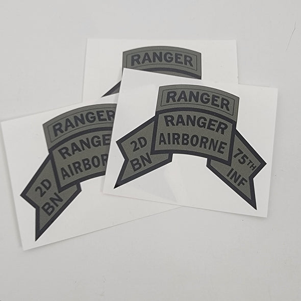 2d Ranger Bn Old Scroll stickers