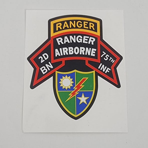 2d Ranger Bn Old Scroll stickers