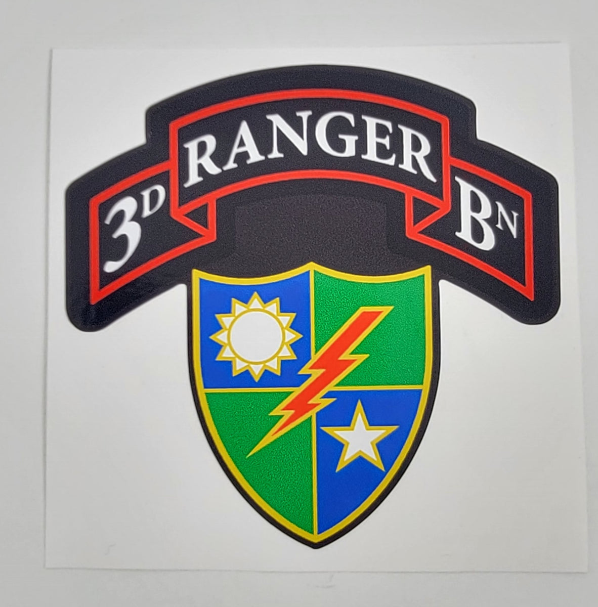 Stickers - 3d Ranger Bn β Scroll Factory