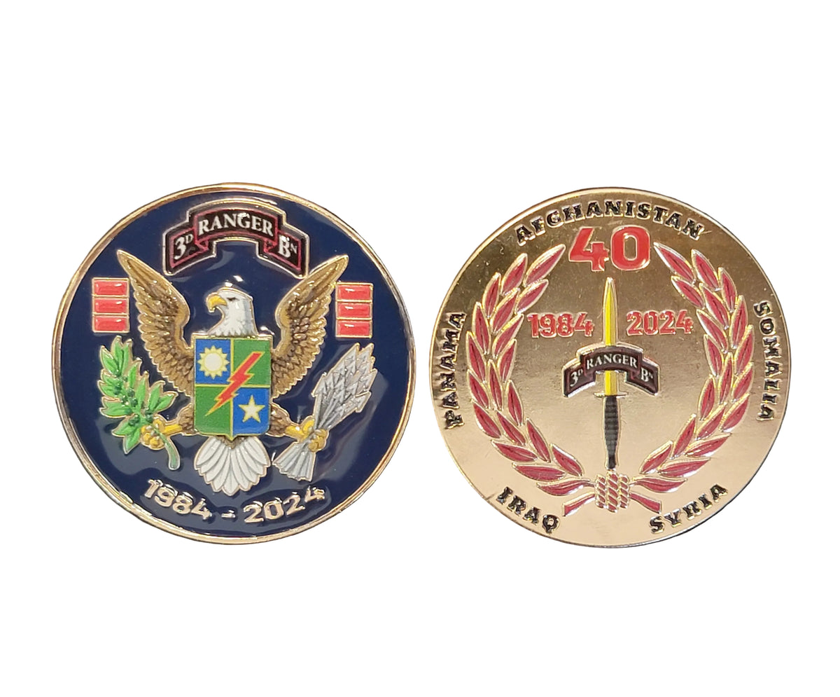 3d Ranger Scroll 3d Ranger Bn 40th Ann Coin – Scroll Factory
