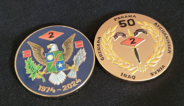 2d Ranger Bn 50th Ann Coin