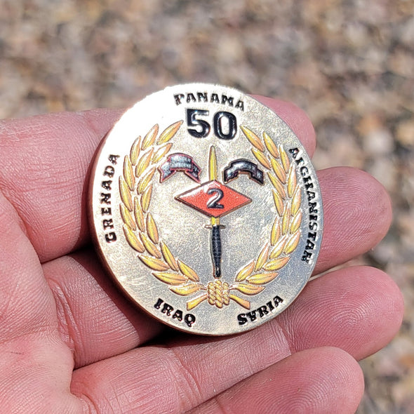 2d Ranger Bn 50th Ann Coin
