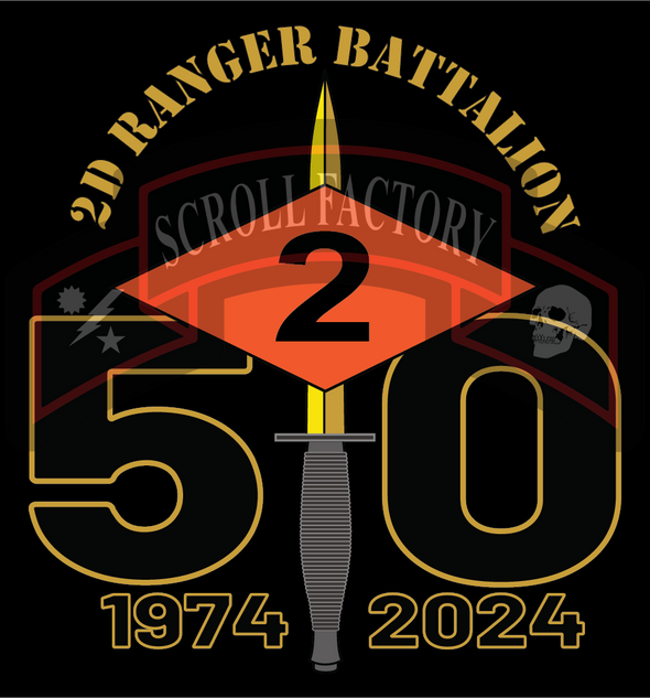 2d Ranger Bn 50th Anniversary stickers