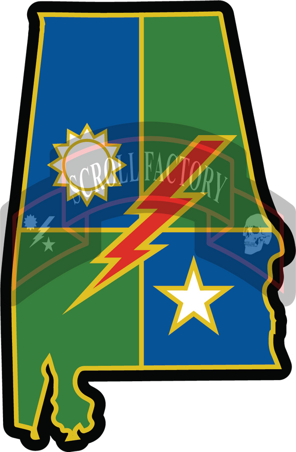 Ranger State 75th DUI Sticker – Scroll Factory