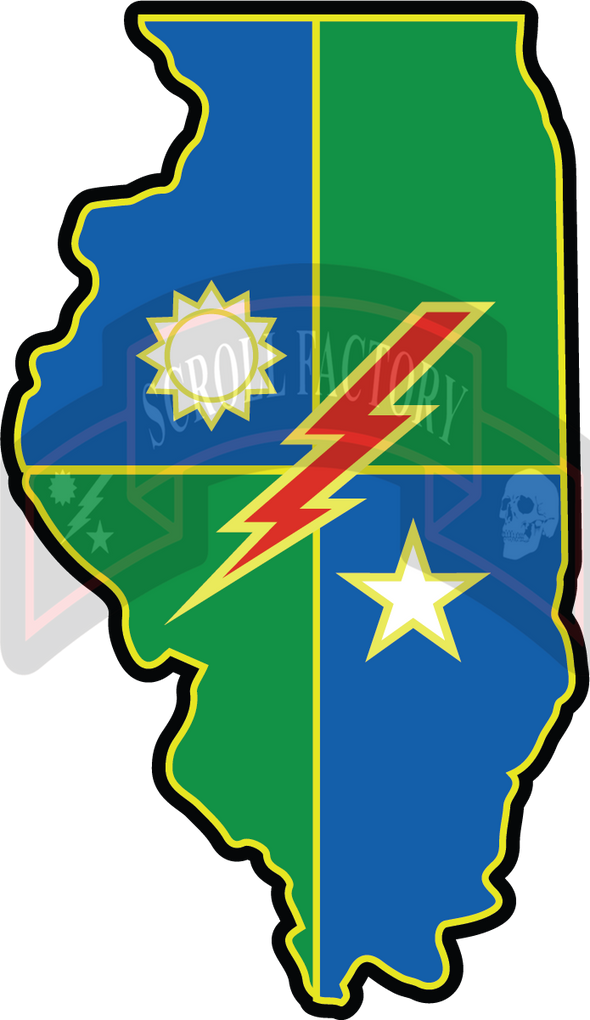 Ranger State 75th DUI Sticker – Scroll Factory