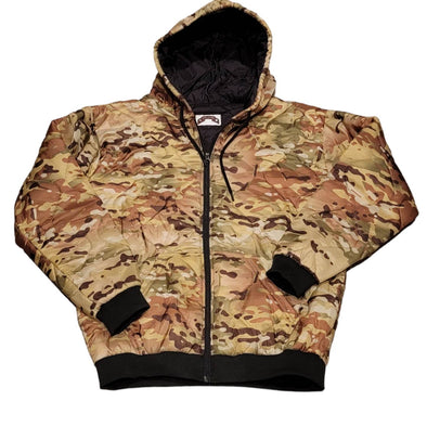 Green Camo Zipper Wooby Hoodie
