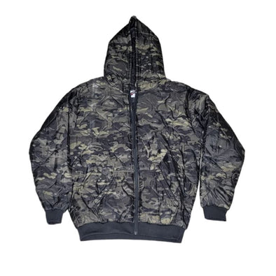 Black Camo Zipper Wooby Hoodie