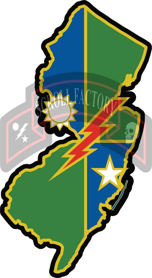 Ranger State 75th DUI Sticker – Scroll Factory