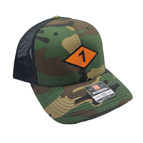 1st Bn Diamond Woodland M81 Snapback