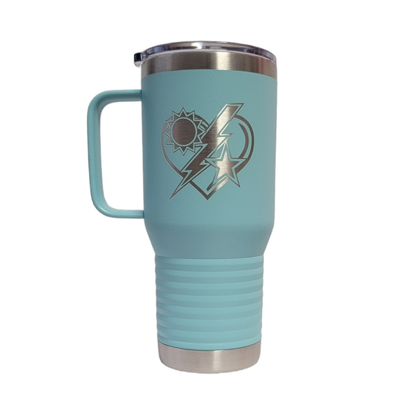 Tumbler -  75th DUI Heart 20oz Handle