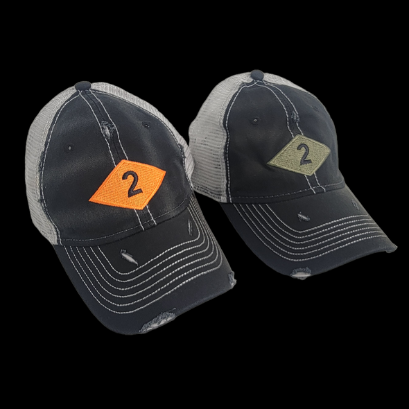 2d Bn Diamond Weathered Trucker
