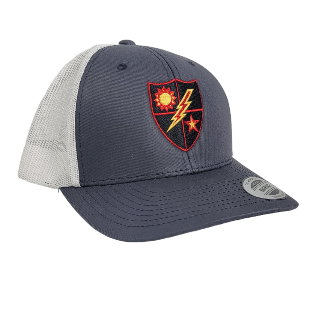 Gray/White 75th DUI Shield Black and Red – Scroll Factory