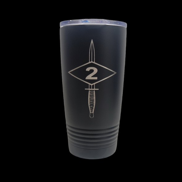 2d Ranger Bn Dagger Diamond Tumbler