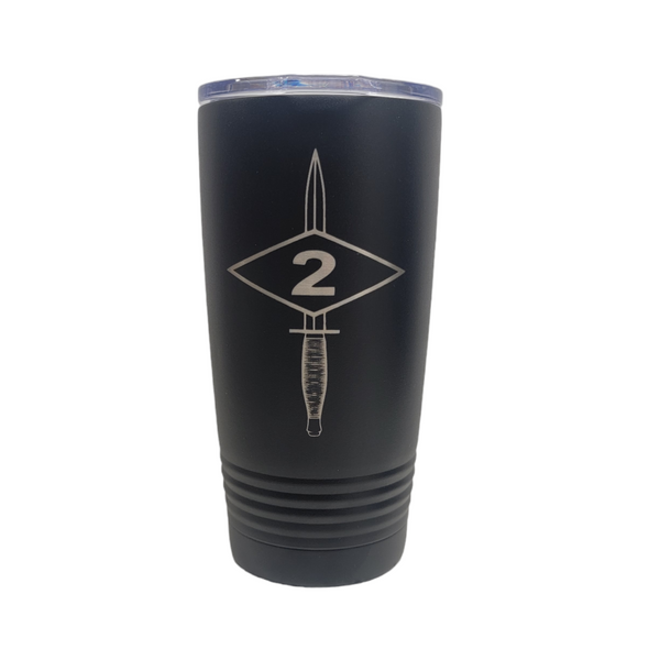 2d Ranger Bn Dagger Diamond Tumbler