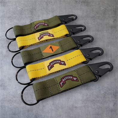 1st Ranger Bn Static Line Keychain Lanyard