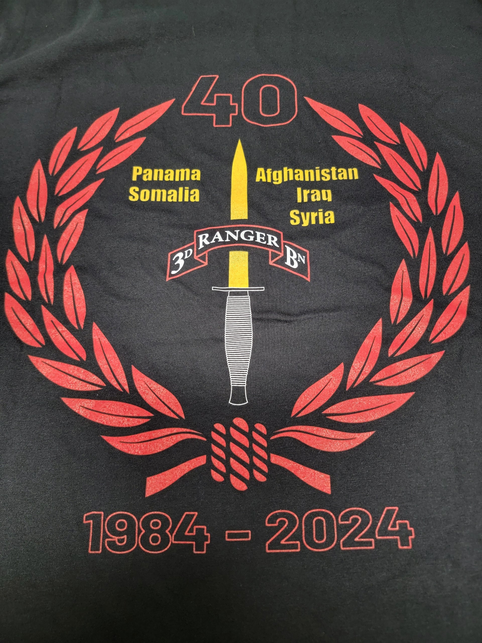 3d Ranger Scroll 3d Ranger Bn 40th Anniversary Shirt Pre-Order – Scroll Factory