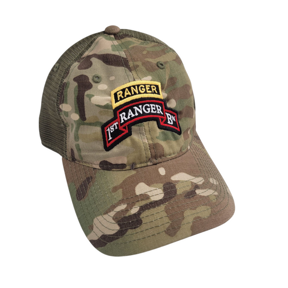 1st Ranger Bn Scroll Decky Multicam