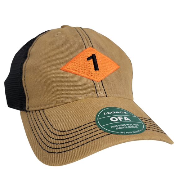 1 Diamond Legacy Khaki Black cap