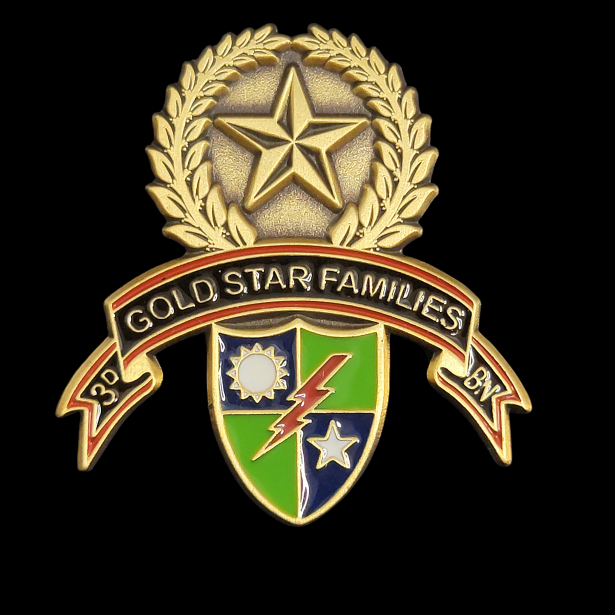 3d Ranger Bn Gold Star pin – Scroll Factory
