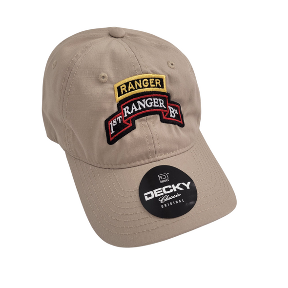 1st Ranger Bn Decky Scroll Cap