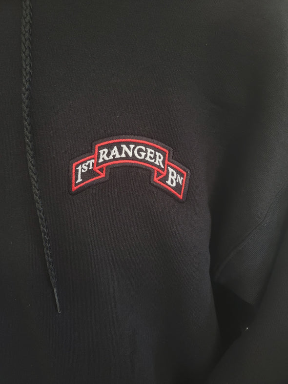 1st Ranger Bn Scroll Pullover Hoodie