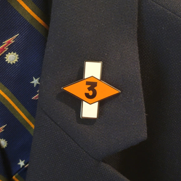 3 Diamond Lapel Pin