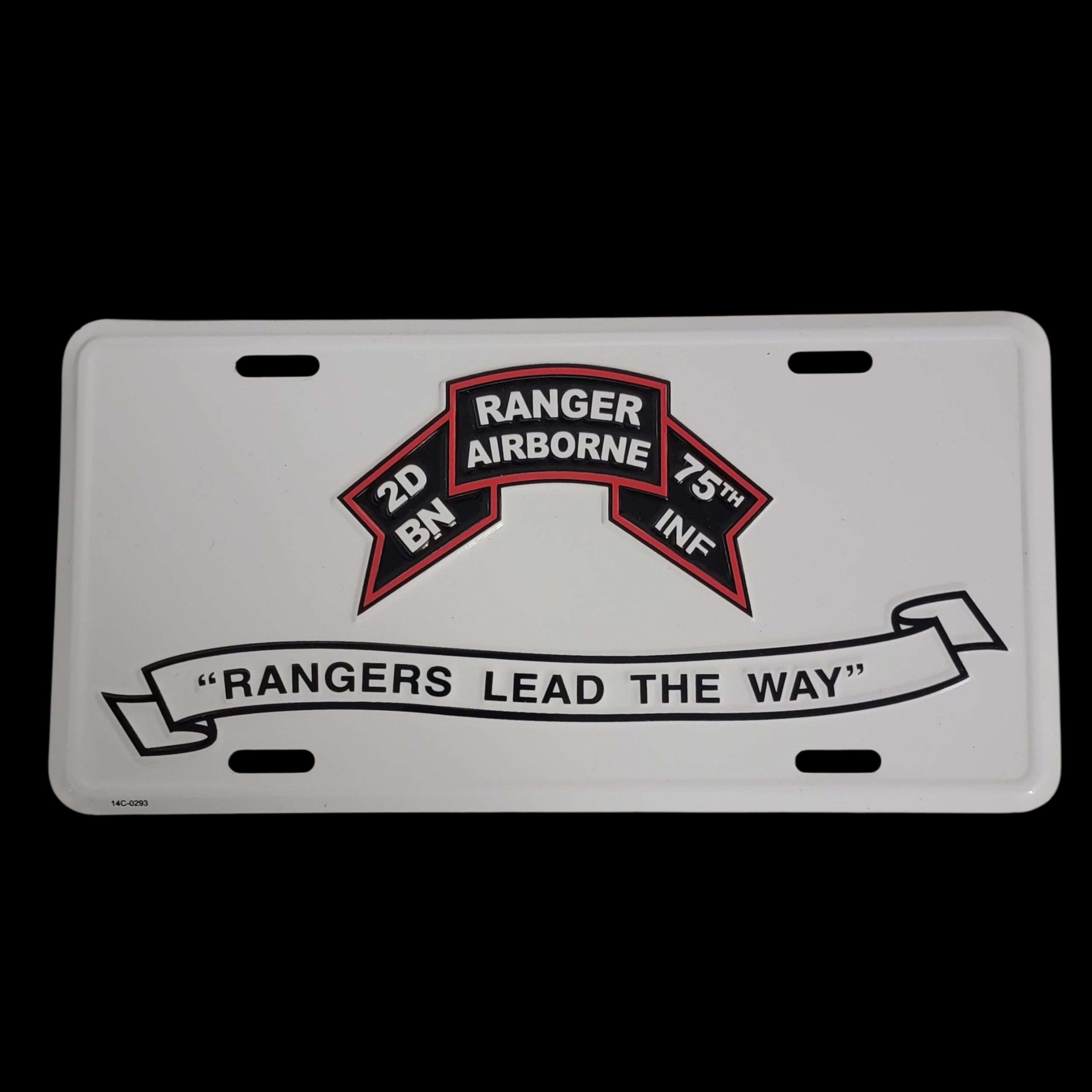 Old Ragner 2d Ranger Bn Old Scroll License plate – Scroll Factory