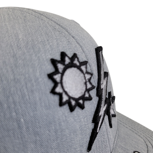 Hat -  75th DUI Raised Outline Gray with Charcoal Mesh