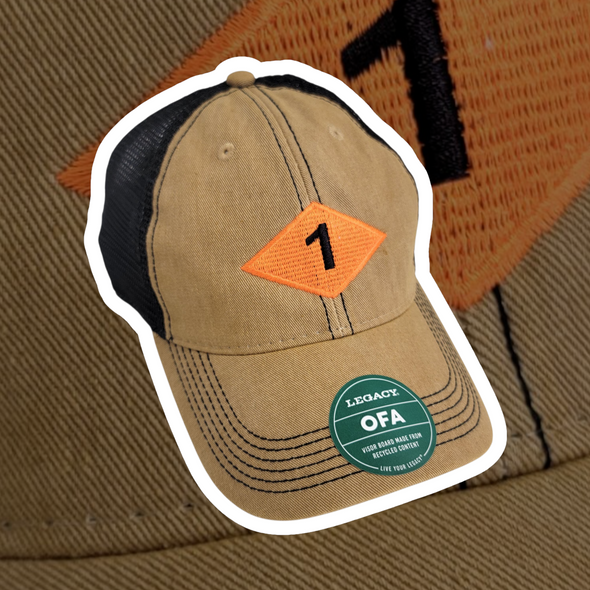 1 Diamond Legacy Khaki Black cap