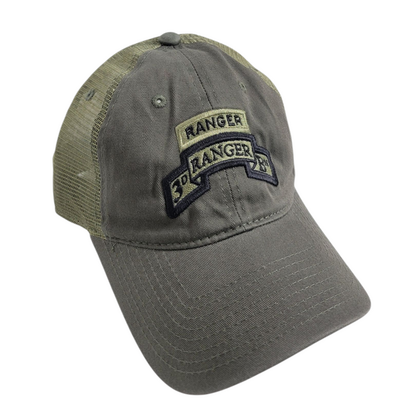 3d Ranger Bn Scroll Decky Cap