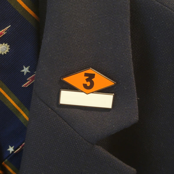 3 Diamond Lapel Pin