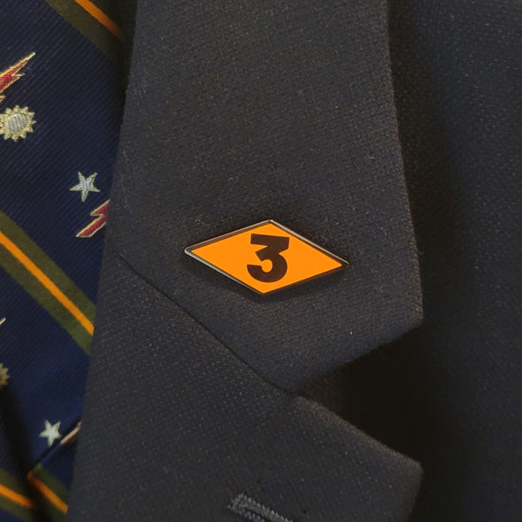 3 Diamond Lapel Pin