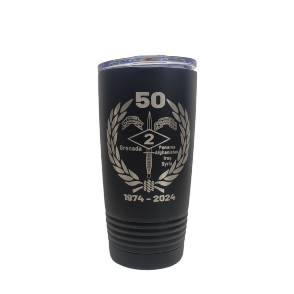 2d Ranger Bn 50th Anniversary Tumbler