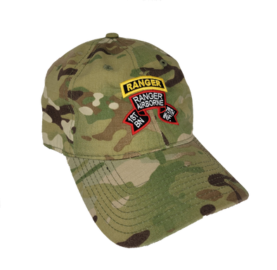 1st Ranger Bn Old Scroll Decky Multicam