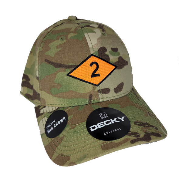 2d Bn Diamond Multicam Decky Cap