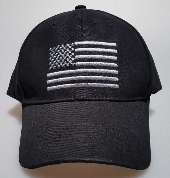 Hat - Rothco Black American Flag