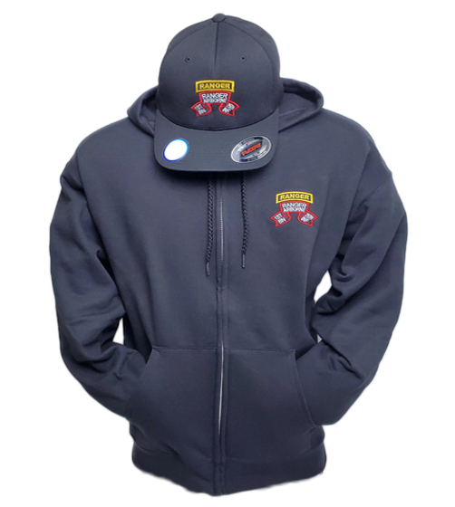 1st Bn Old Scroll Zip Hoodie