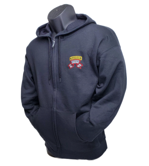 1st Bn Old Scroll Zip Hoodie