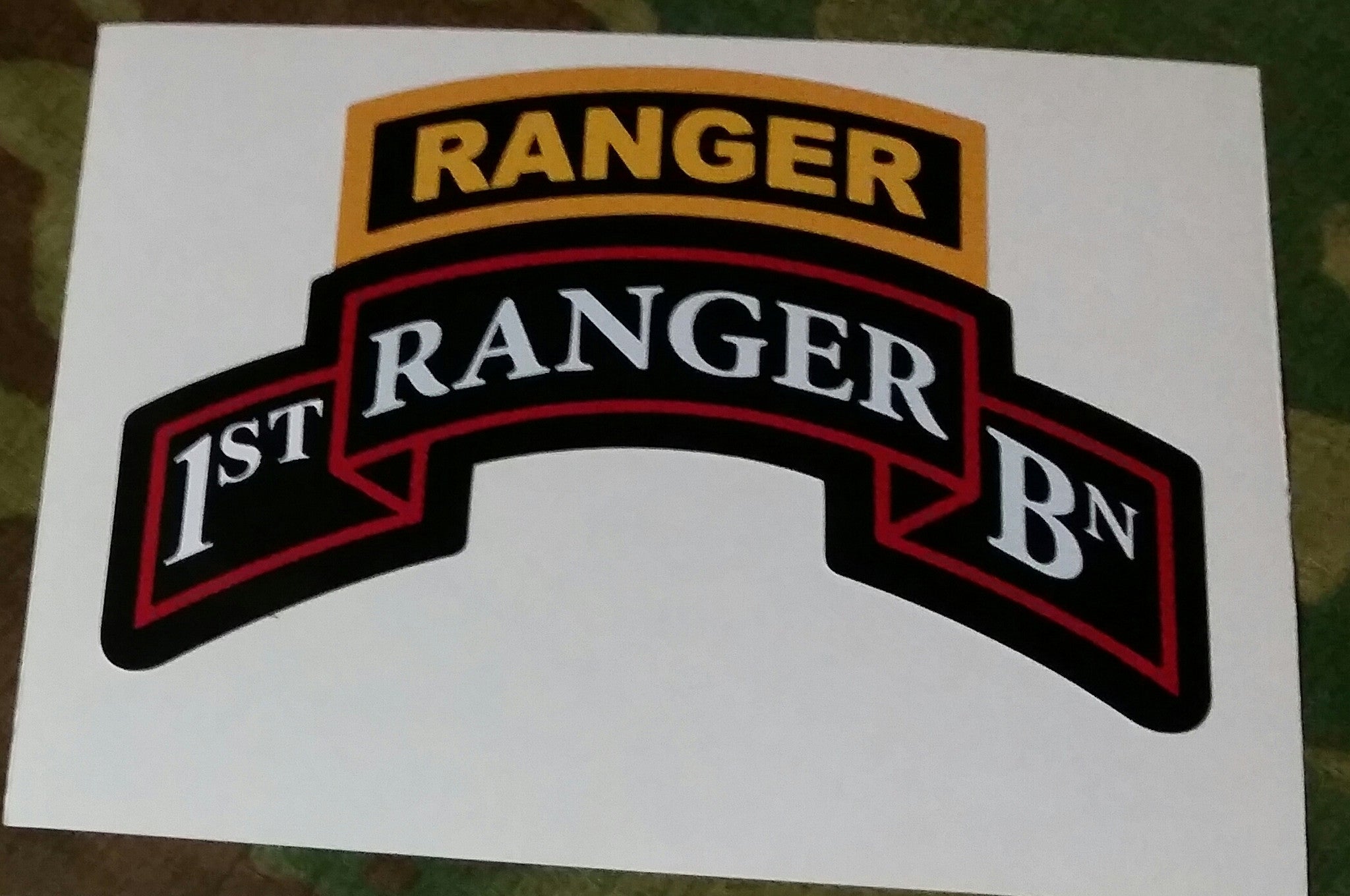 Stickers - 1st Ranger Bn – Scroll Factory