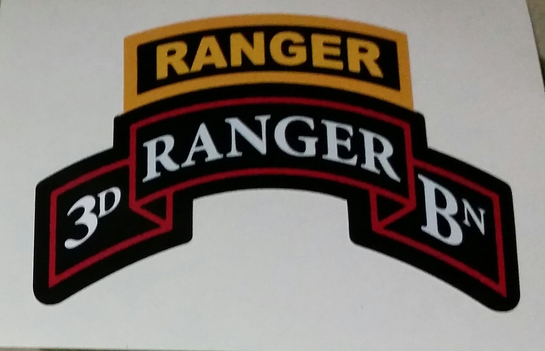 3d Ranger Scroll Stickers - 3d Ranger Bn – Scroll Factory