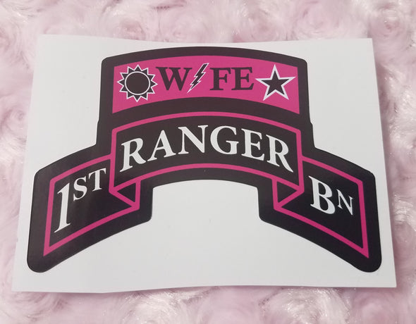 Sticker - Ranger Wife Scroll