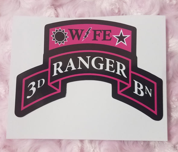 Sticker - Ranger Wife Scroll