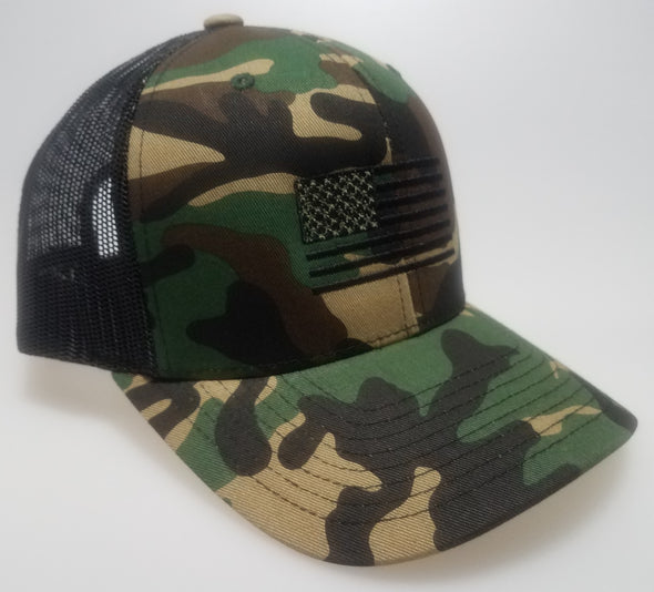 Hat - Richardson Woodland American Flag