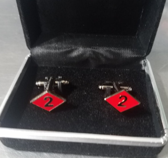 2 Diamond Cuff Links