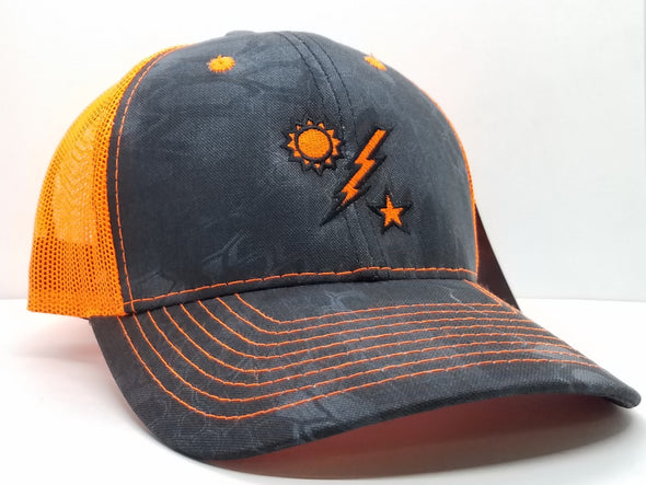 Hat - 75th DUI Kryptek Typhon Neon Orange Trucker